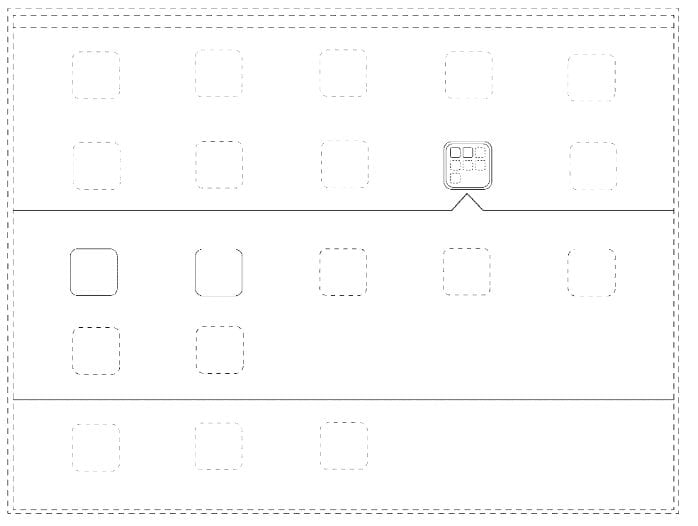 Apple expanding folders icon patent for ux ui design