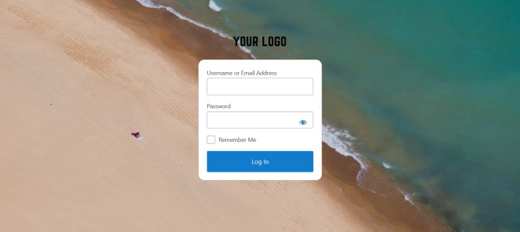 A light and breezy beach theme for your custom WordPress Login page