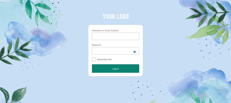 A calming blue flowers css theme for your wordpress login page